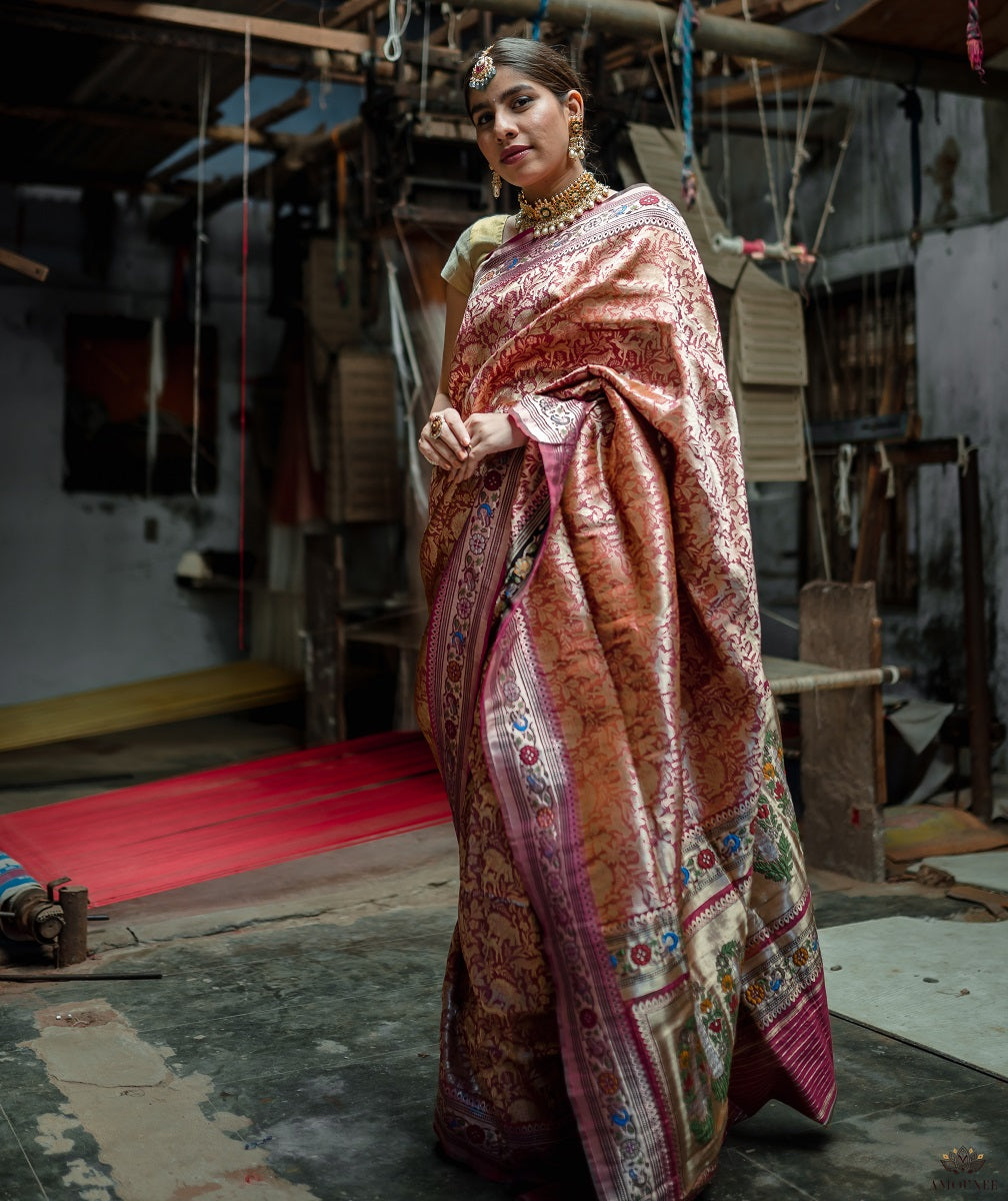 ASHAWALI BROCADE SILK SAREE