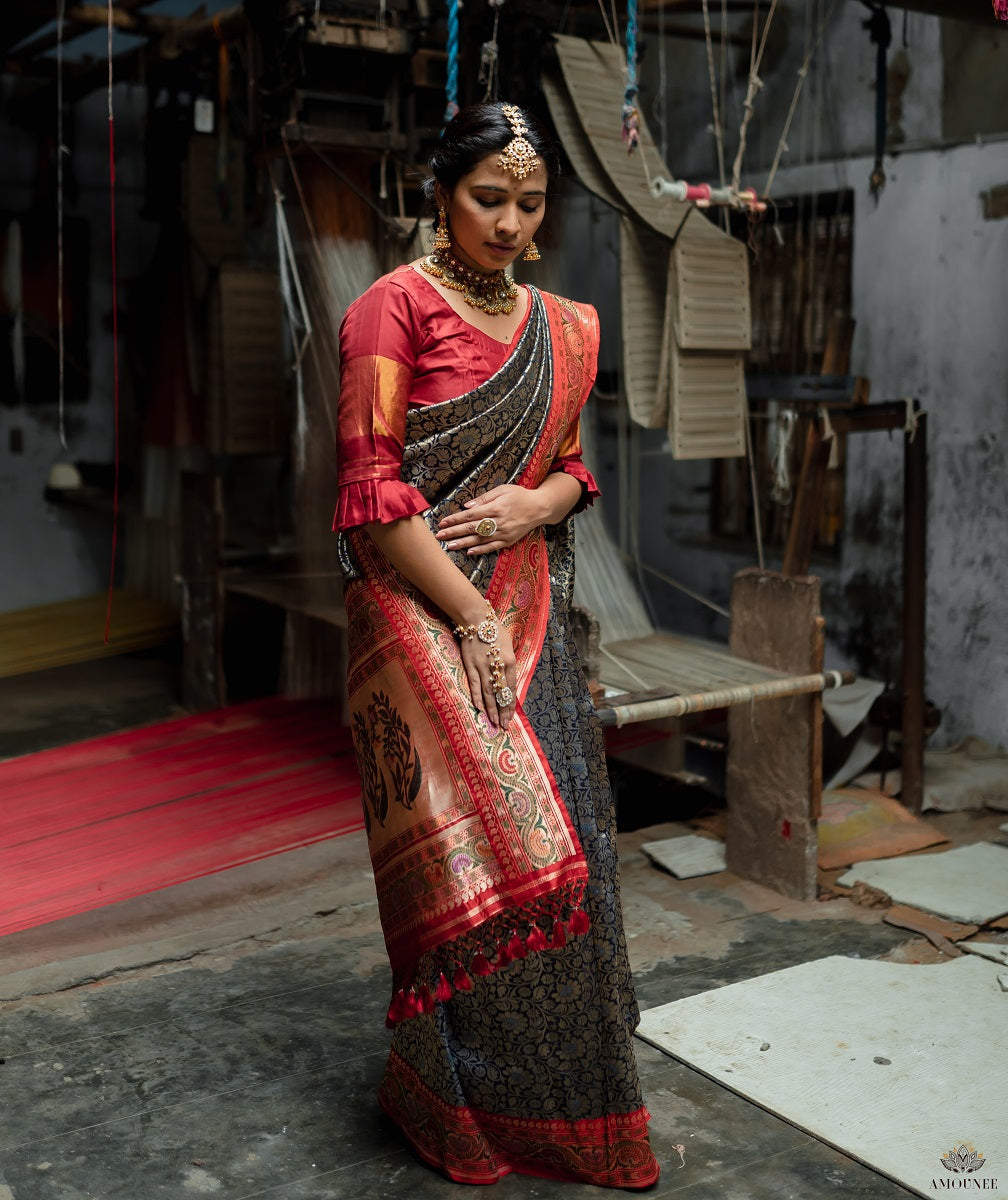 ASHAWALI BROCADE SILK SAREE