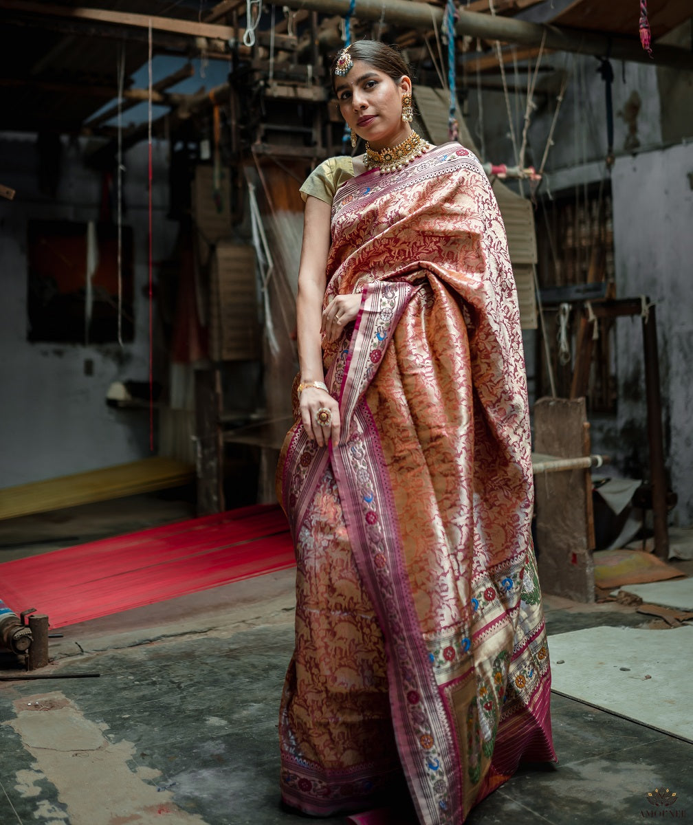 ASHAWALI BROCADE SILK SAREE