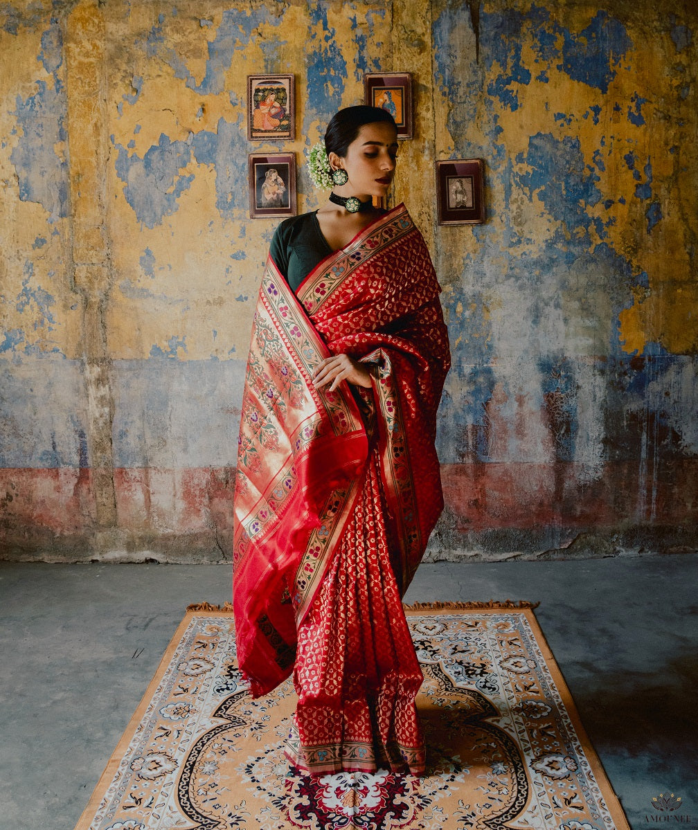 ASHAWALI BROCADE SILK SAREE