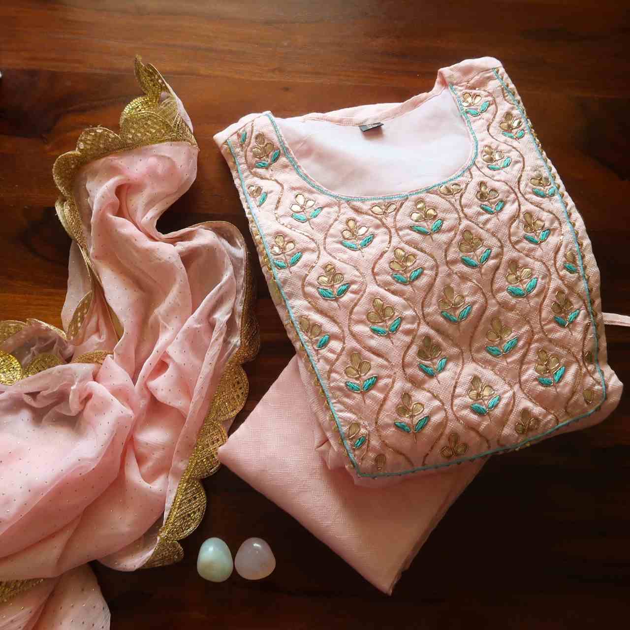 Pastel Kiss Festive Ready Suit (3 piece)