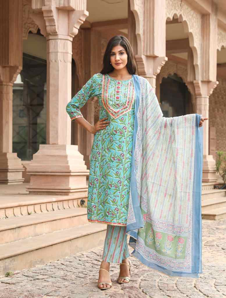 Peacock Luck Festive Feels Suit Set (3 Piece)