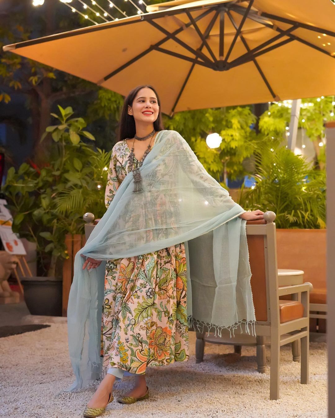 SALE: Inaayat Aasmani Floral Suit Set