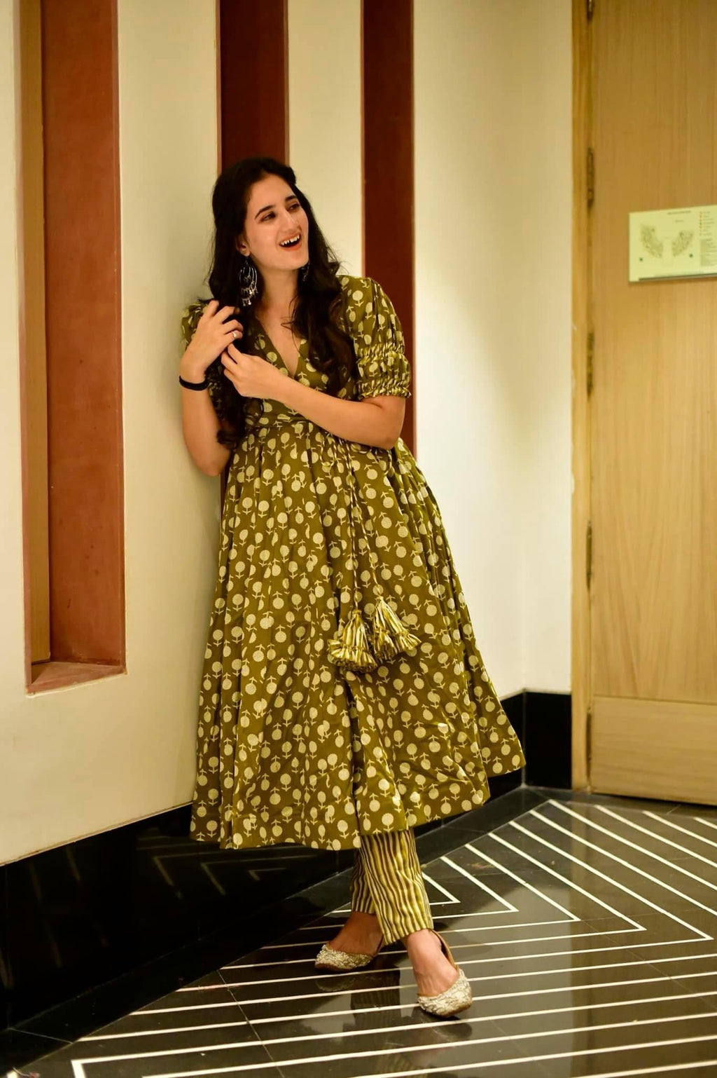 Green birch cotton suit set