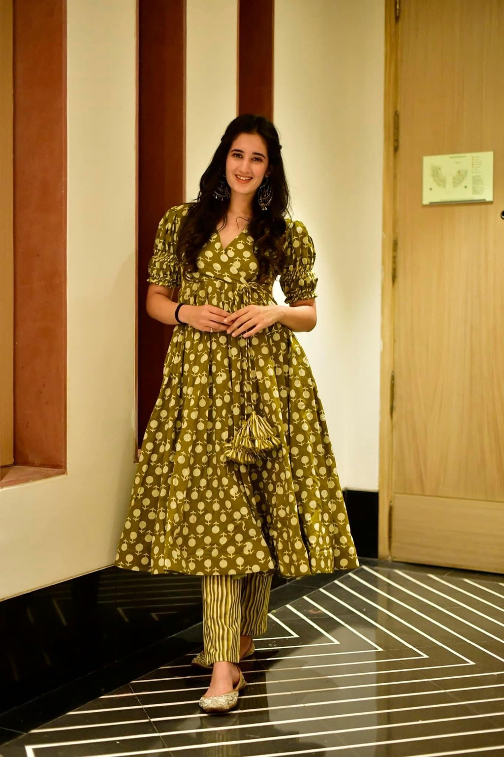 Green birch cotton suit set