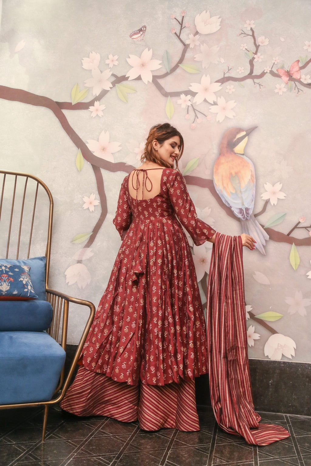 laibah muslin kurta palazzo set