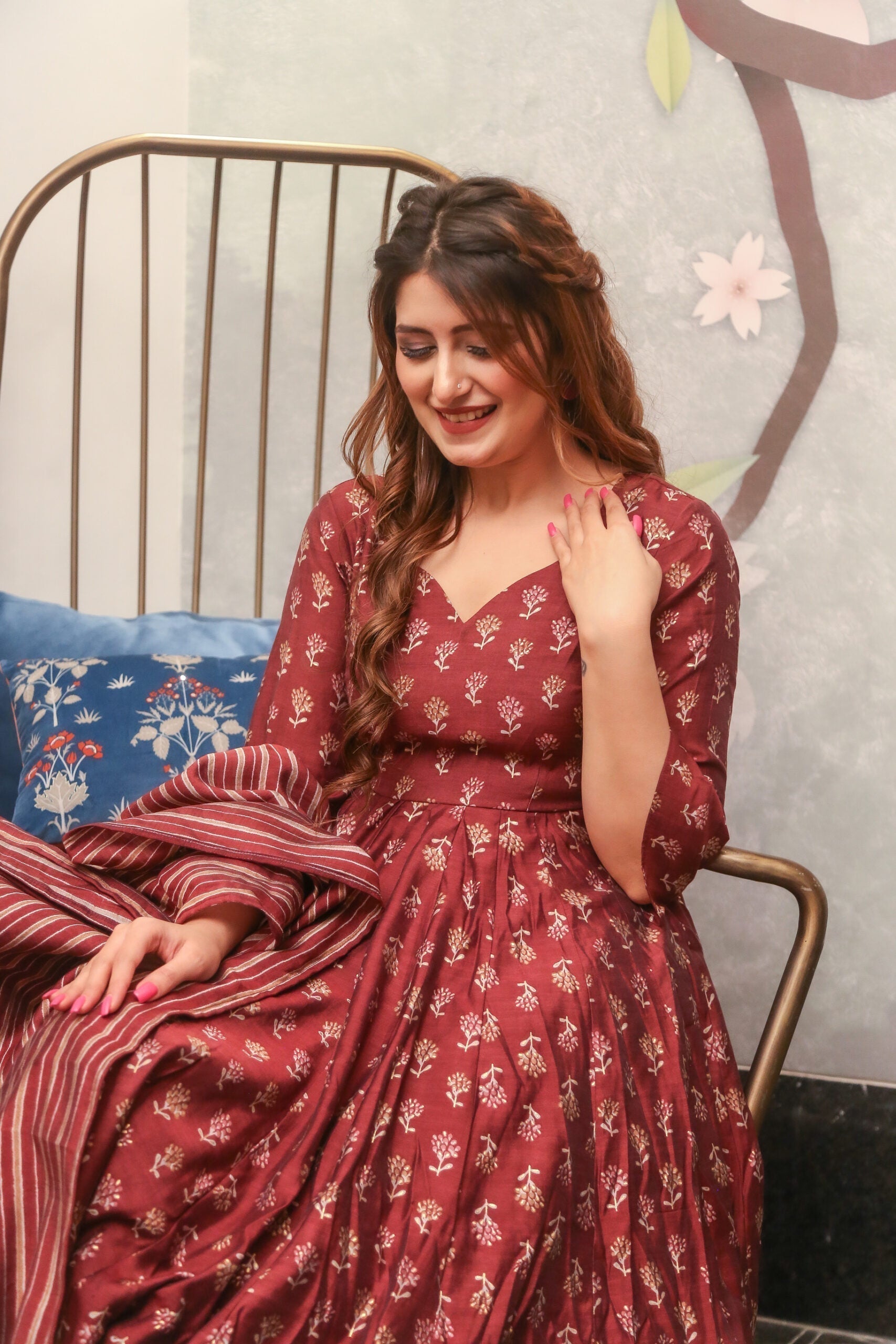 laibah muslin kurta palazzo set