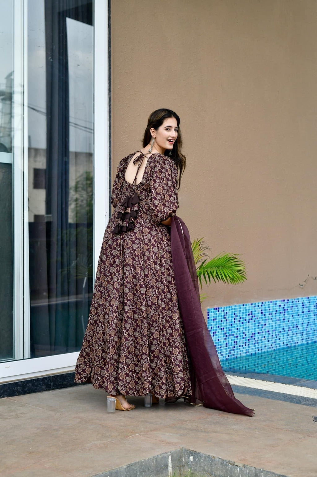 Anokhi brown maxi set